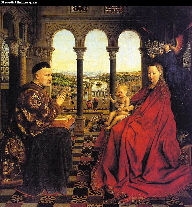 Jan Van Eyck The Virgin of Chancellor Rolin